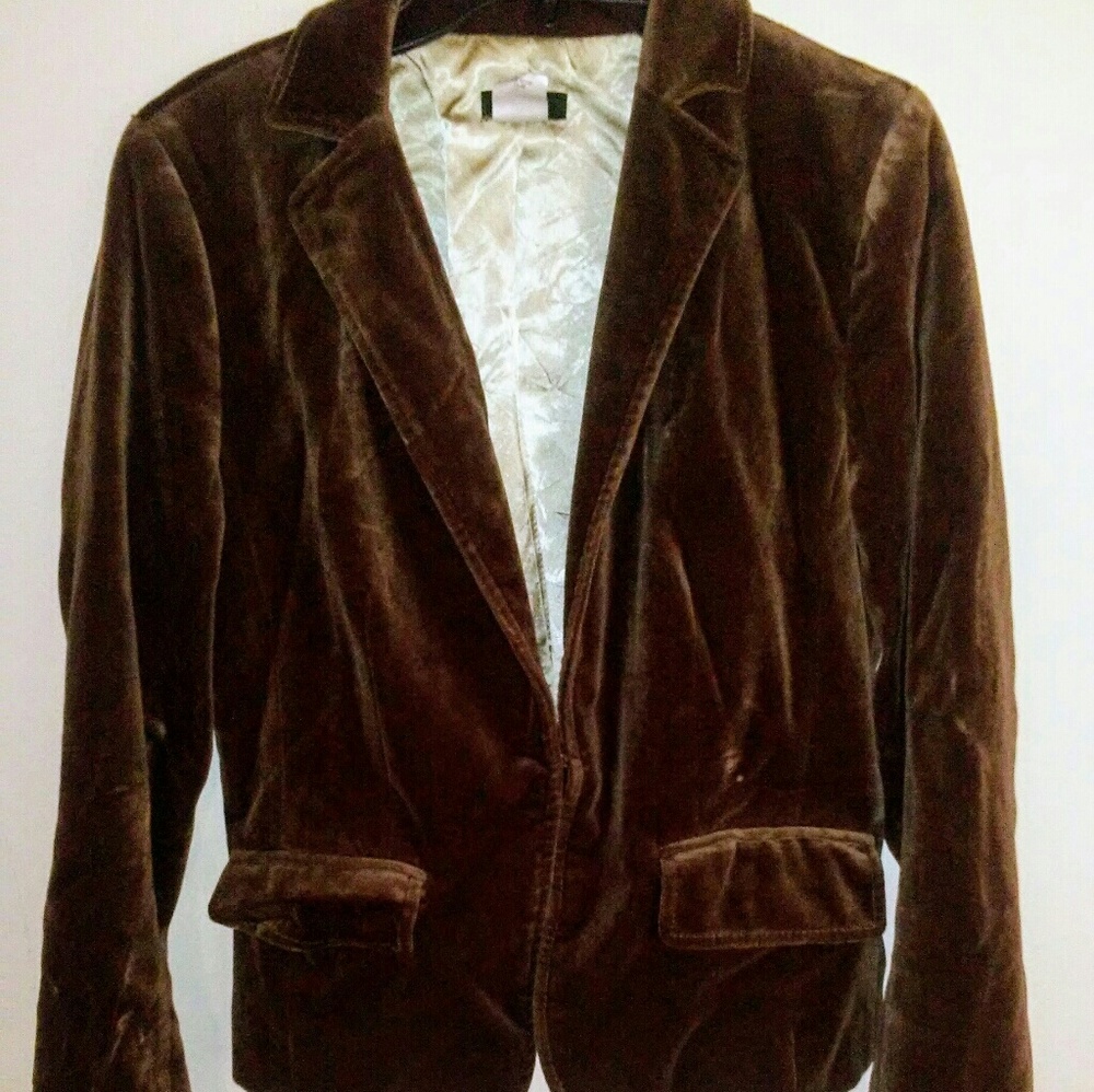 J Crew velvet-like blazer